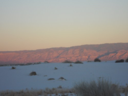 Opposite direction- sun was shinning on Sacramento Mountains 